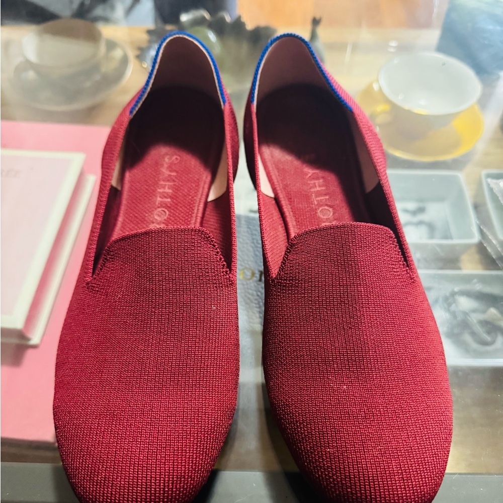 Rothy's Burgundy Knit Ballet Flats 10.5